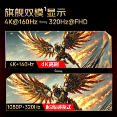 HKC显示器 猎鹰二代 G27H7Pro 27寸/4K/160Hz/FastIPS屏 HDMI+DP (20746)