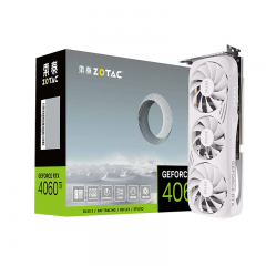 索泰显卡  RTX 4060Ti 8G D6 月白 OC 三风扇/DP+HMDI (20842)