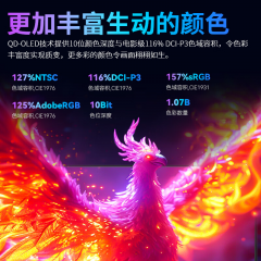 泰坦军团显示器 G27P8 27寸/QD-OLED/2K/240Hz/HDR400 (21071)