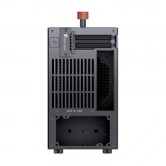 乔思伯机箱 T6 黑色 ITX 提手机箱 3mm铝合金外壳 8mm北美黑胡桃实木 MINI体积 (20329)
