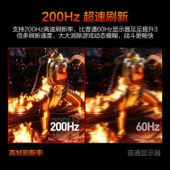 HKC显示器 猎鹰二代 G24H1经典版 24寸/200Hz/FastIPS HDMI+DP (20937)