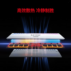 雷克沙台式机内存 Ares战神之翼  DDR5 32G 6000 套条 16G*2 电竞RGB灯条 海力士A-die颗粒 C28 银色 (20311)