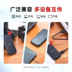 闪迪移动硬盘 E30 1T USB3.2 移动固态 PSSD Type-c (13442)