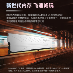 金百达台式机内存 DDR5 32G 6400 套条 16G*2 银爵 C32 (17114)