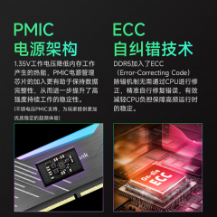 金百达台式机内存 黑刃ARBG DDR5 32G 6000 套条 16G*2 C28 (21352)