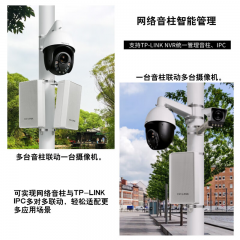 TP-Link 网络音柱 TL-SPK201P-PoE/DC 20W 单网口 双供电模式 (21404)
