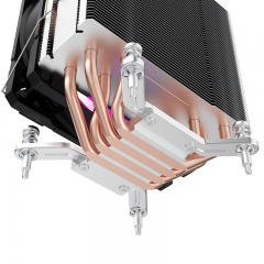 航嘉 冷静王冰封400 V2炫彩 4热管 CPU风扇 散热器 (21631)