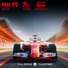 AOC显示器 24G11ZE 24寸/FastIPS屏/1080P/240Hz高刷 电竞直面 HDMI+DP (21694)