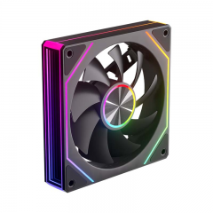 动力火车 棱镜 8PRO 机箱风扇12CM ARGB 无限镜灯效 黑色 正叶 南京仓发货 (21875)  10送1