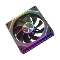 动力火车 棱镜 8PRO 机箱风扇12CM ARGB 无限镜灯效 黑色 反叶 南京仓发货 (21876)  10送1